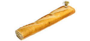 pipe made out of a baguette